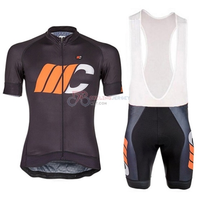 2018 Cipollini Shading Cycling Jersey Kit Short Sleeve White Black and Orange