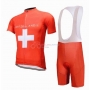 2018 Svizzera Cycling Jersey Kit Short Sleeve Red