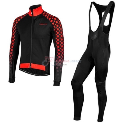 Nalini CRIT 3l 2.0 Cycling Jersey Kit Long Sleeve 2019 Black Red