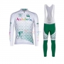 Andalucia Cycling Jersey Kit Long Sleeve 2020 White Green