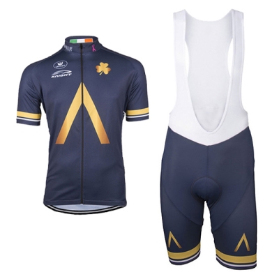 Aqua bluee Sport Cycling Jersey Kit Short Sleeve 2017 black