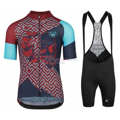 Assos Fastlane Wyndymilla Cycling Jersey Kit Short Sleeve 2020 Red Blue
