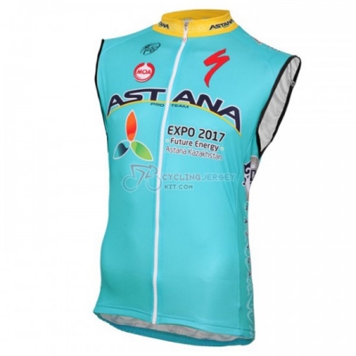 Astana Wind Vest 2016 Blue And Yellow