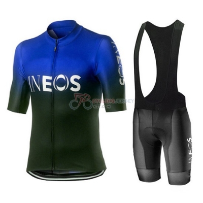 Castelli Ineos Cycling Jersey Kit Short Sleeve 2019 Black Blue