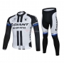 Giant Alpecin Cycling Jersey Kit Long Sleeve 2021 Black White