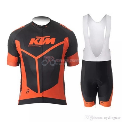 Ktm Cycling Jersey Kit Short Sleeve 2018 Black Orange