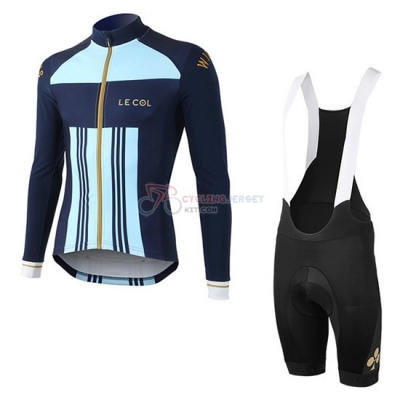 Lecol Cycling Jersey Kit Long Sleeve 2019 Celeste Blue