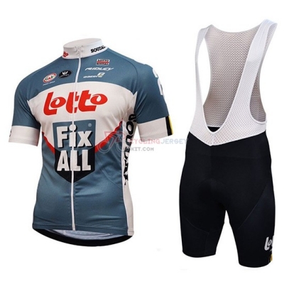 Lotto Fix All Cycling Jersey Kit Short Sleeve 2018 White Blue