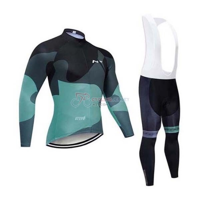 Northwave Cycling Jersey Kit Long Sleeve 2020 Black Gray Green