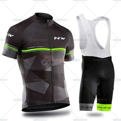 Northwave Cycling Jersey Kit Short Sleeve 2019 Black Gray Green