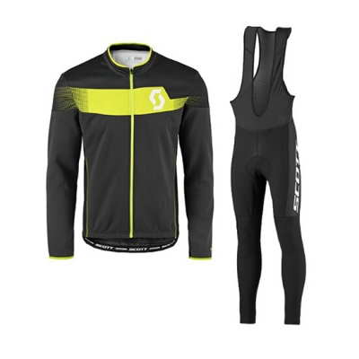 Scott Cycling Jersey Kit Long Sleeve 2017 green militare
