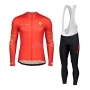 Scott Cycling Jersey Kit Long Sleeve 2020 Red White