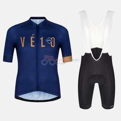 Velo Cycling Jersey Kit Short Sleeve 2018 Blue Orange