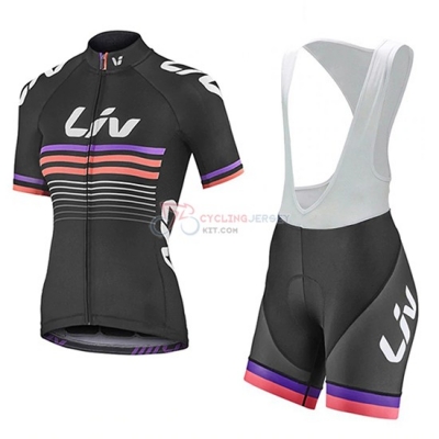 Women Liv Cycling Jersey Kit Short Sleeve 2019 Black Fuchsia
