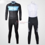 Sky Cycling Jersey Kit Long Sleeve 2011 Black And Sky Blue