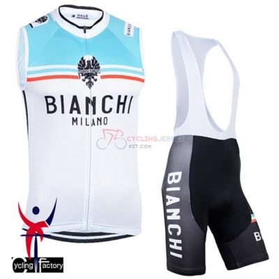 Bianchi Wind Vest 2015 White And Blue