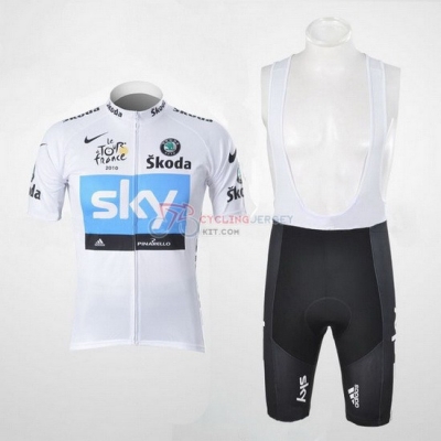 Sky Cycling Jersey Kit Short Sleeve 2011 White And Sky Blue