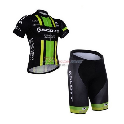 Scott Cycling Jersey Kit Short Sleeve 2016 Green And Black