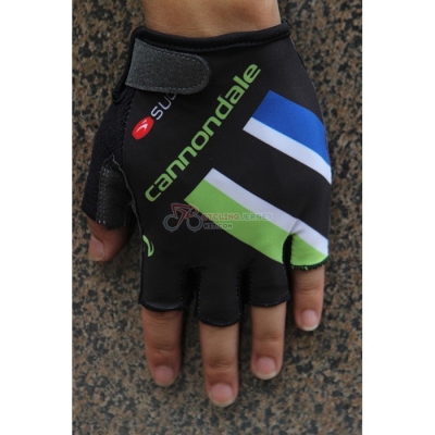 2020 Cannondale Short Finger Gloves Green Black