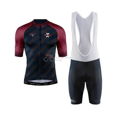 Craft Cycling Jersey Kit Short Sleeve 2020 Dark Blue Red