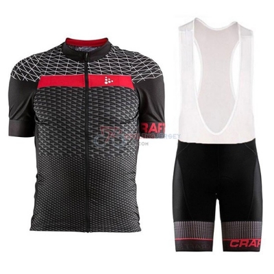 Craft Route Cycling Jersey Kit Short Sleeve 2018 Black Red