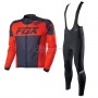 Fox Long Sleeve Cycling Jersey and Bib Pant Kit 2017 black and red