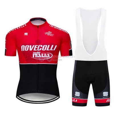 Nove Colli Cycling Jersey Kit Short Sleeve 2019 Red Black