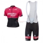 Nove Colli Short Sleeve Cycling Jersey and Bib Shorts Kit 2017 red and black