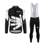 Qhubeka Cycling Jersey Kit Long Sleeve 2020 Black White