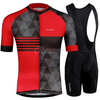 Runchita Cycling Jersey Kit Short Sleeve 2019 Red Gray