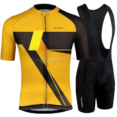 Runchita Cycling Jersey Kit Short Sleeve 2019 Yellow Black