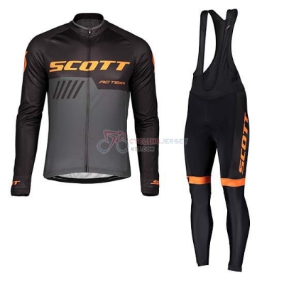 Scott Cycling Jersey Kit Long Sleeve 2019 Black Gray