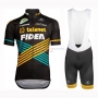 Telenet Fidea Cycling Jersey Kit Short Sleeve 2019 Black Yellow Blue