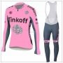 Tinkoff Cycling Jersey Kit Long Sleeve 2018 Pink