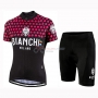 Women Bianchi Dot Cycling Jersey Kit Short Sleeve 2019 Black Red