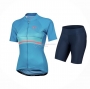 Women Pearl Izumi Cycling Jersey Kit Short Sleeve 2021 Sky Blue