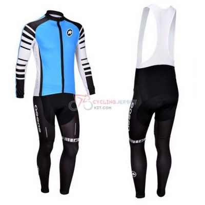 Assos Cycling Jersey Kit Long Sleeve 2013 Sky Blue And Black