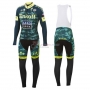Saxo Bank Cycling Jersey Kit Long Sleeve 2016 Yellow And Green