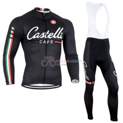 Castelli Cycling Jersey Kit Long Sleeve 2014 Black