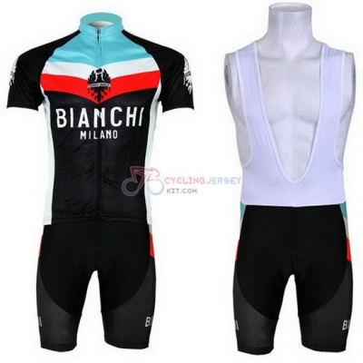Bianchi Cycling Jersey Kit Short Sleeve 2013 Black And Blue