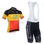Quick Step Cycling Jersey Kit Short Sleeve 2013 Yellow And Black