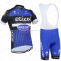 Quick Step Cycling Jersey Kit Short Sleeve 2016 Blue And Black