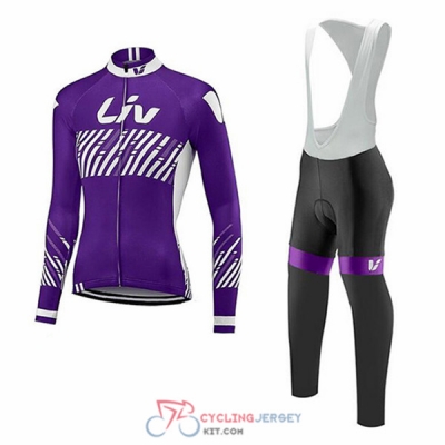 2017 Liv Cycling Jersey Kit Long Sleeve violet