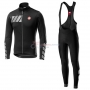 Castelli Raddoppia 2 Cycling Jersey Kit Long Sleeve 2019 Black Silver