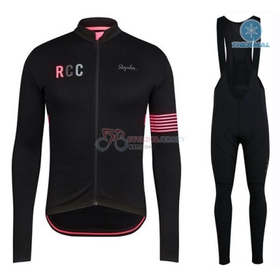 Rapha Cycling Jersey Kit Long Sleeve 2019 Black Pink