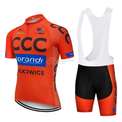 CCC Cycling Jersey Kit Short Sleeve 2018 Orange