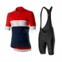 Castelli Cycling Jersey Kit Short Sleeve 2020 Red Blue
