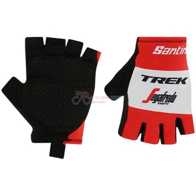 Cycling Short Finger Gloves Trek Segafredo 2019 Red