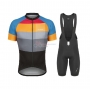 De Marchi Cycling Jersey Kit Short Sleeve 2021 Yellow Blue Gray