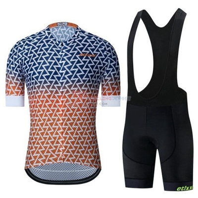 Etixxl Cycling Jersey Kit Short Sleeve 2019 Blue Orange